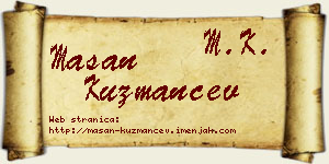 Mašan Kuzmančev vizit kartica
